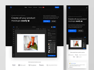 Fore ~ Website & Responsive Design π» branding clean home page landing page mockup mockup website product design responsive saas saas website ui user interface ux web app web design website