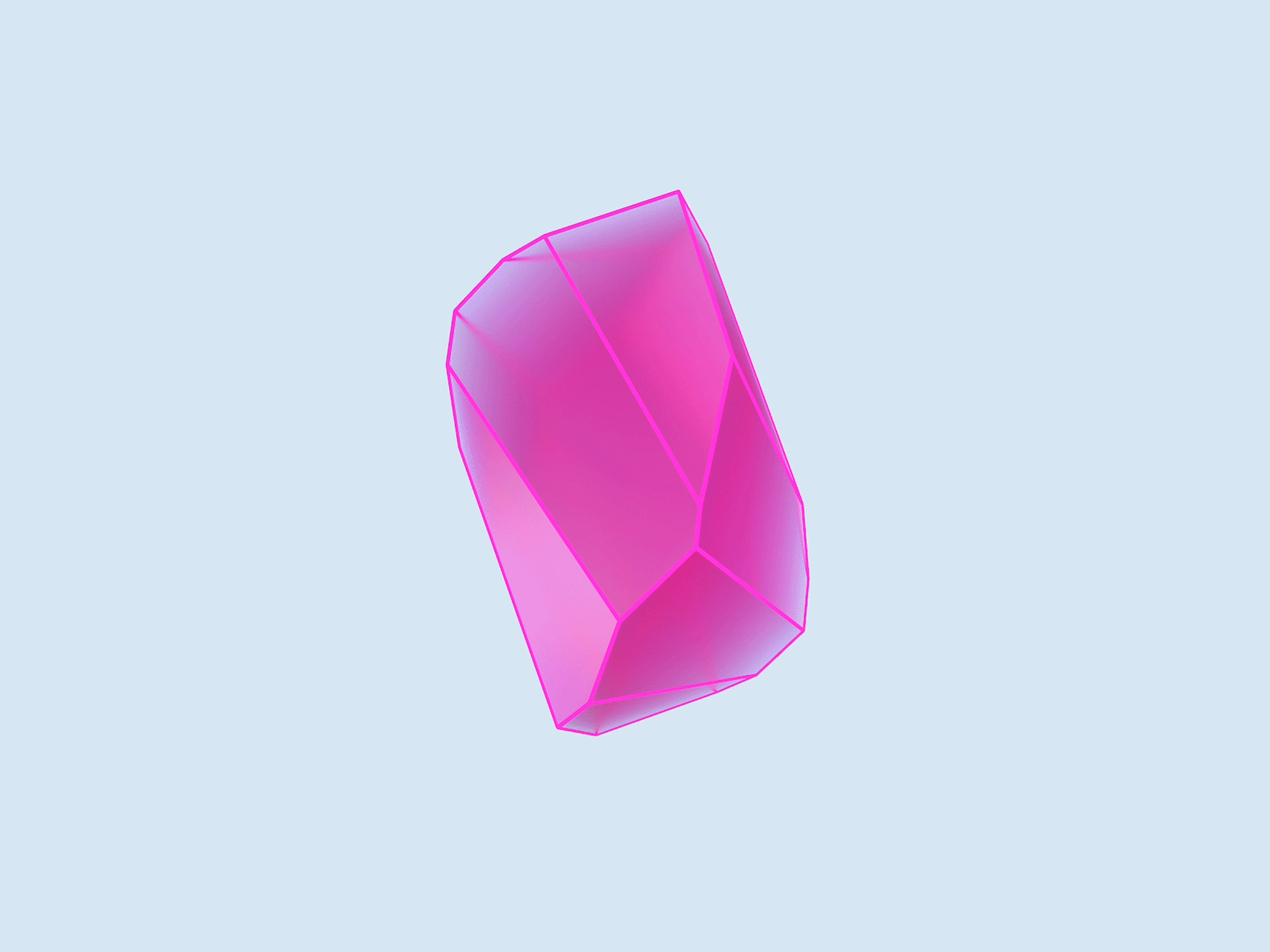 Gem 3d animation cinema 4d cinema 4d cinema4d cristal gem glass loop loop animation motion pink