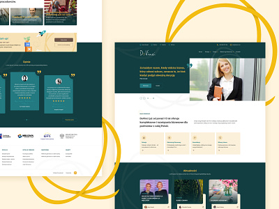 Da vinci company design landing page poland stylo ui ux web website