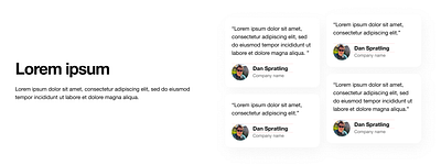 Testimonial Grid design flat minimal testimonials ui ux web design