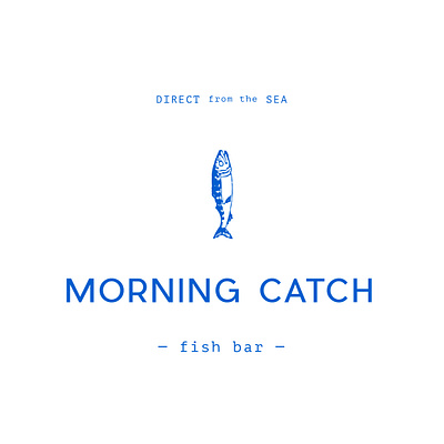 Morning Catch branding color design illustration label logo typography