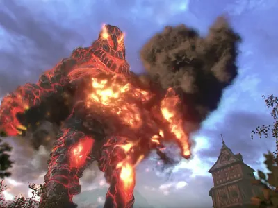 Fantasy Animation: Fire Elemental Creature 3d animation 3d animation studio cgi characters creature fantasy