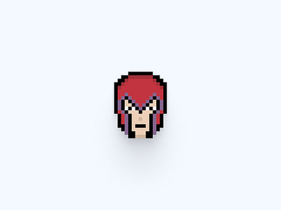 Magneto pixel head 16bit head icon magneto pixel pixel art