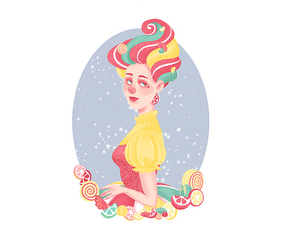 Ms. Marmalade candies character characterdesign jelly marmalade portrait sweets