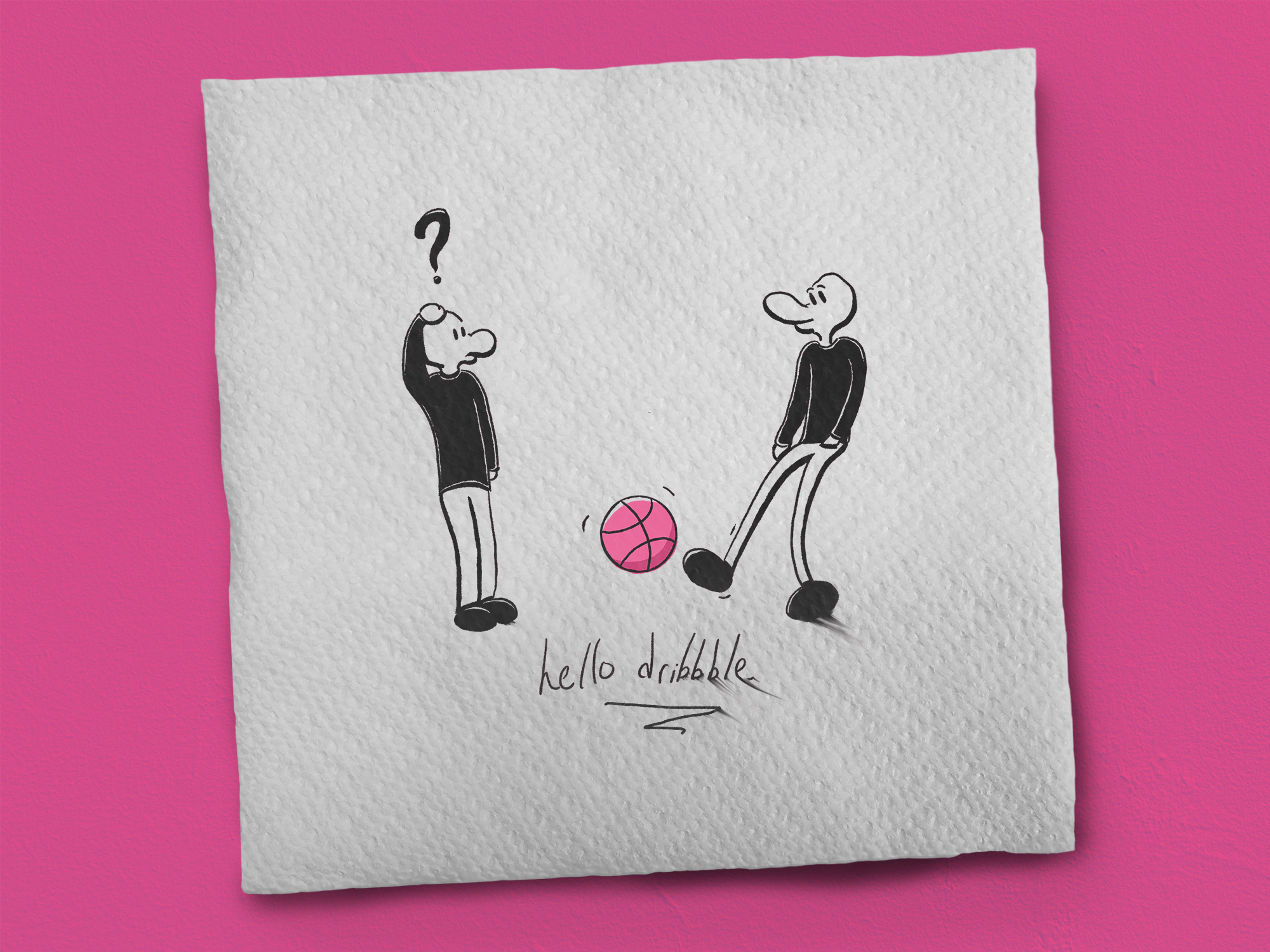 Example of Hello Dribbble