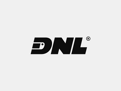 DNL - Motorcycle Racing Club Logo arn° bold branding custom design font helmet letters logo logotype mark minimal motorcycle club negative space racing typography wordmark