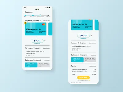 Checkout process - Cheerz App app art design ui ux web