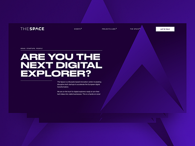 The Space button concept design figma gradient minimal typography ui ux web