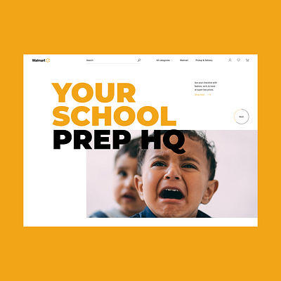 Walmart header redesign design header slider slideshow typography ui walmart web