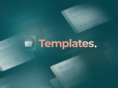 Agendrix — Shift Templates 🔖 add on app branding design desktop app employees scheduling features greenery icon launching new peachy promo schedule scheduling scheduling app shift templates typogaphy