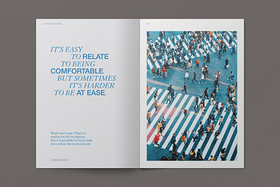 Coalesse Relate Essay — Spread 01 art direction design graphic design layout los angeles orange county