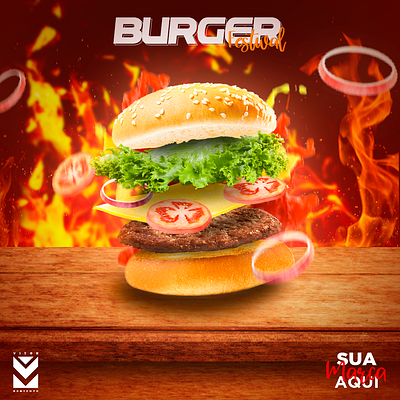 Social Media's Post "BURGER FESTIVAL" art brasil burger design festival photoshop social media social media banner social media design