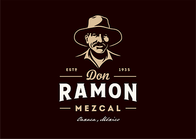 Don Ramon Mezcal agave character don ramon illustration logo mexico mezcal portrait qaxaca retro tequila traditional vintage