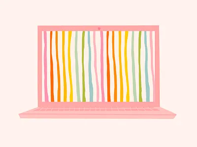 desktop wallpaper / rainbow stripe colorful creative design design illustration pattern pattern design rainbow wallpaper