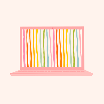 desktop wallpaper / rainbow stripe colorful creative design design illustration pattern pattern design rainbow wallpaper