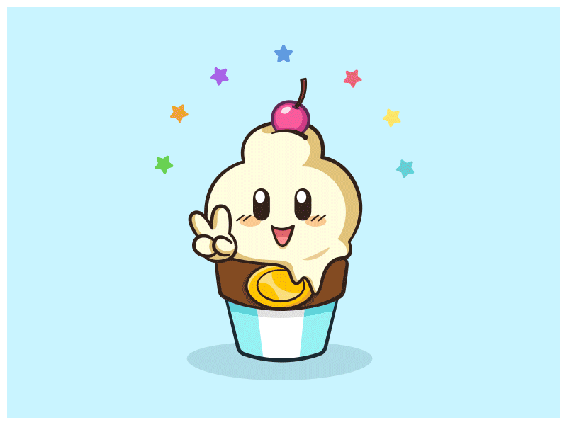 Mallow Frozen Custard illustration illustrator mallow super mario rpg vector vector illustration