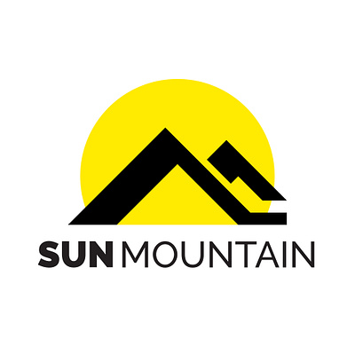 simple mountain logo branding design illustration logo logo design