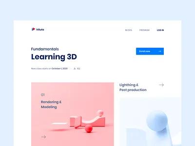 Learning 3D 3d illustration ui ux web website