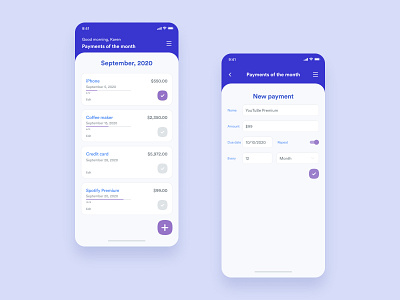 Money Log app design financial app mobile money app ui