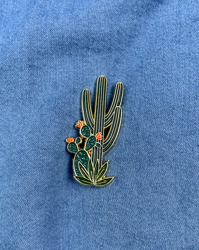 👁 ❤️🌵 cactus cactus flower cactus illustration cactuses desert enamelpin flower cactus pin succulent