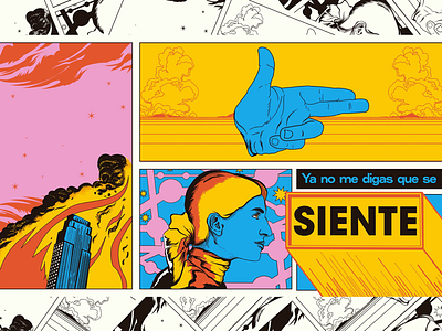 LAS cómic illustration
