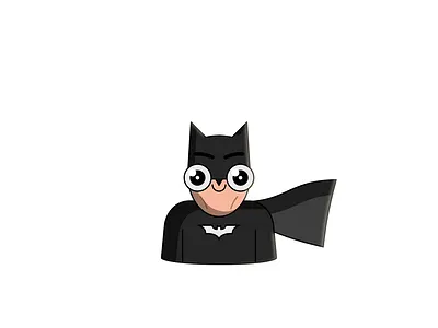 BATMAN - DAY 056 2d 2d animation after effects animation batman bruce wayne character design dc comics illustration loop motion design motion graphics