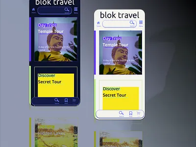 Blok Travel V1: Dark & Light Modes darkmode design lifestyle ligth mode mobile sketchapp travel ui web webdesign
