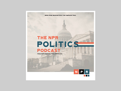 NPR Politics Podcast brand designs logo podcast logos podcast politics vote vote2020 weeklywarmup