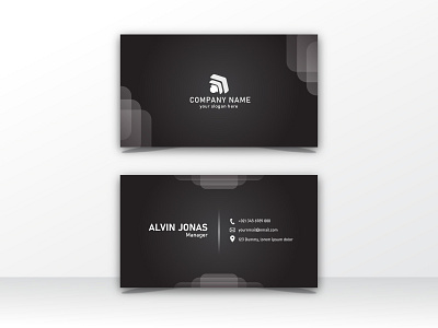 dark business card template branding business card business card design business card template design graphic vector