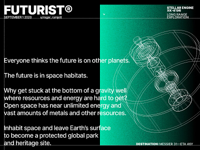 Future Plans brutalism brutalist concept gradient illustration space swiss typography vector