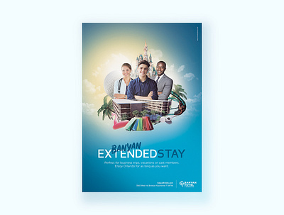 Hotel print Ad ad design advertising banyan composition design hotel modern photoshop print
