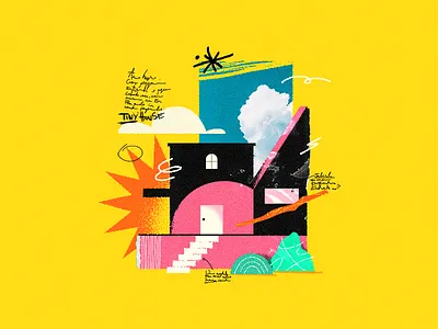 Tiny House creative design icon illustration render vector