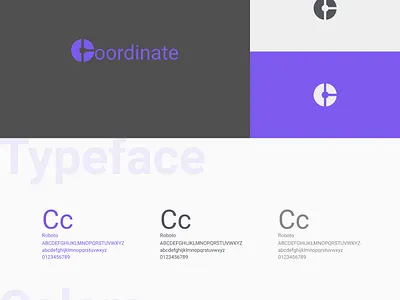 Coordinate Chat app branding design figma flat logo minimal mobile ui ux