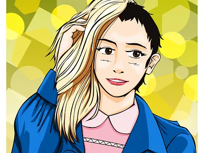 Eleven of Stranger Things Fan Art adobe photoshop art design drawing eleven fan art fanart illustration stranger things