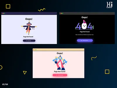 404 page not found desktop mockup. 404 app design illustration typography ui ux vector