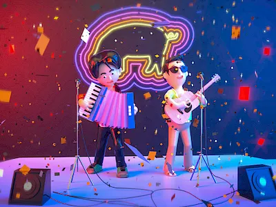 五条人WUTIAOREN卡通角色 3d art illustration 人物