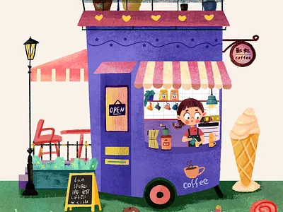 小场景 illustration