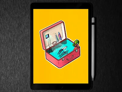 MAGIC Box 🎁 illustration in procreate art box digitalart digitalillustration illustration ipadpro procreate texture