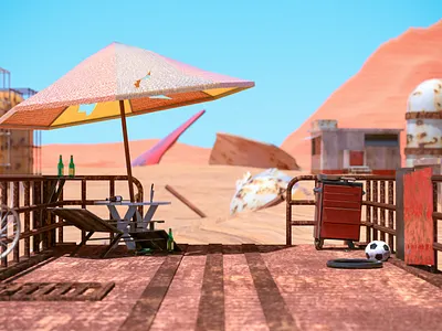 今日废土 3d art illustration