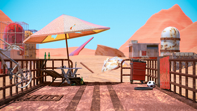 今日废土 3d art illustration