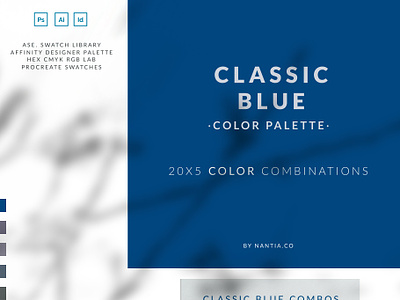 Color Palettes swatches Classic Blue