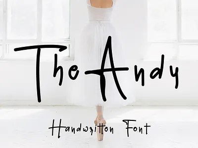 The Andy Handwritten Font branding cute font font design handcraft handmade handwritten lettering logo type