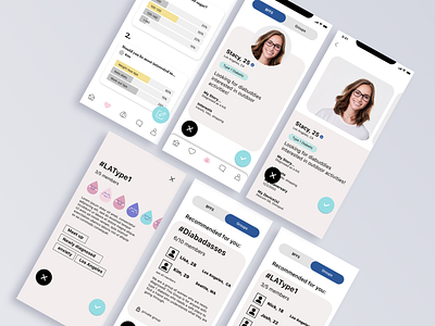Diabuddies App diabetes illustration matching mobile app ui uiux ux