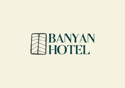 Hotel Logo african banyan branding classy design green hotel icon leaf logo modern rustic swiss design tree typography