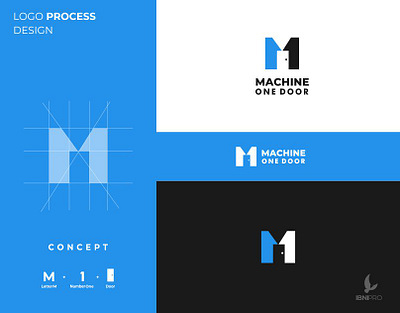 Machine One Door appropriate branding dualmeaning icon logo logoinspiration logotype memorale simple