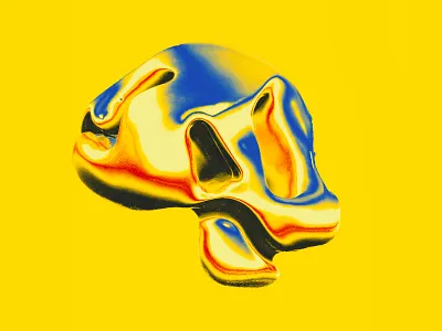 Reinventing Humans (Pop version) 3d 3d art 3d artist bones experience design experimental illustration pop culture popart popular skull and crossbones skull art