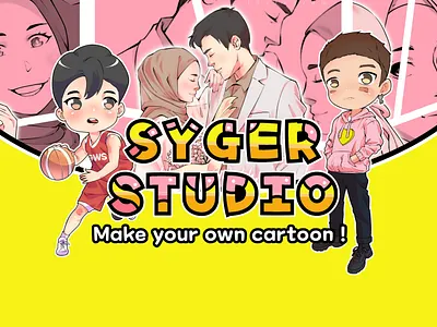 Sygerstudio Banner Design banner banner design caricature cartoon art