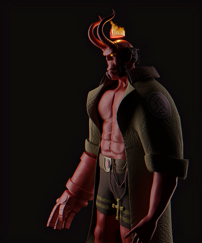 Hellboy 3d 3d art art blender blender 3d blender3d character characterdesign design hellboy illustration zbrush zbrush pixlogic