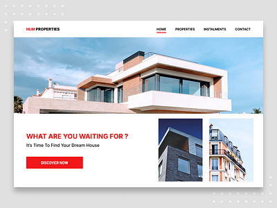 Real Estate Web Design chennai minimal ui uidesign