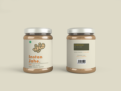 Powdered Ginger Drink brand identity branding design ginger idea jar minimal powder